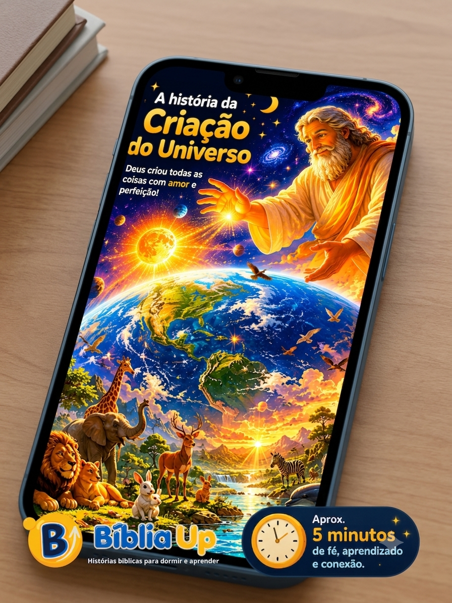 Bíblia Up no celular: A história da Criação do Universo